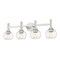 Z-Lite Sutton Vanity, 4-Light, 31.5 In.W x 7 In.L x 10.25 In.H, Brushed Nickel/Clear 7502-4V-BN - alternate 3